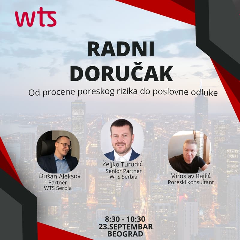Cover Image for Radni doručak: Od procene poreskog rizika do poslovne odluke