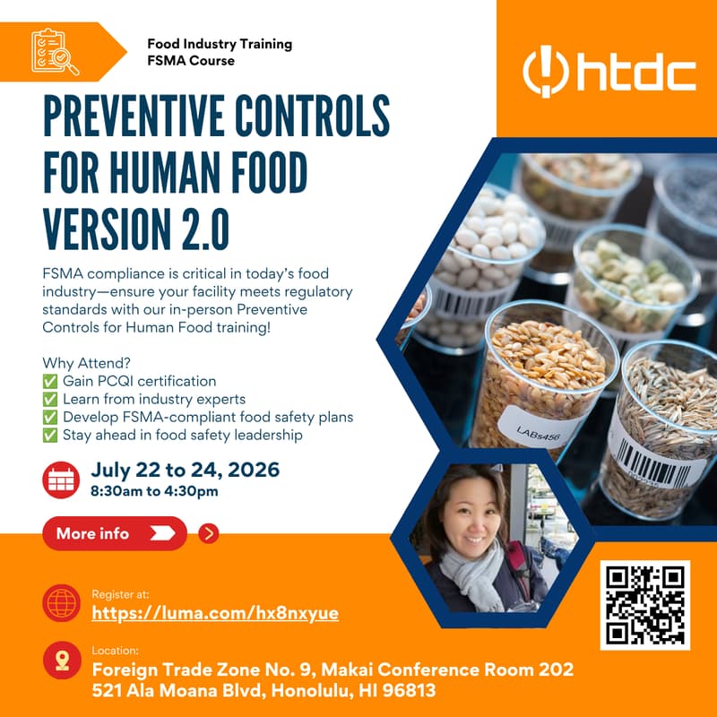 Cover Image for FSMA Course - Preventive Controls for Human Food Version 2.0