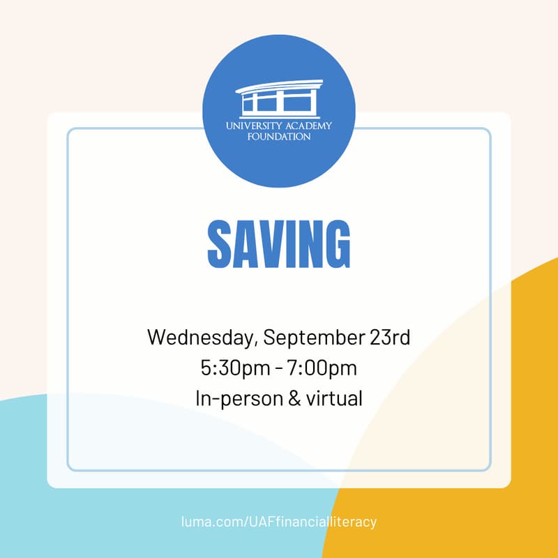 Cover Image for Financial Literacy Series: Saving