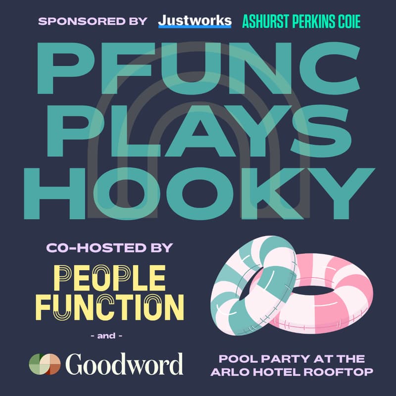 Cover Image for Pfunc Plays Hooky POOL PARTY! With Goodword, Sponsored by Justworks & Ashurst Perkins Coie!