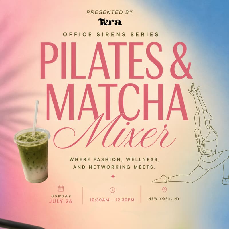 Cover Image for Office Sirens Series: Pilates & Matcha Mixer 🍵✨