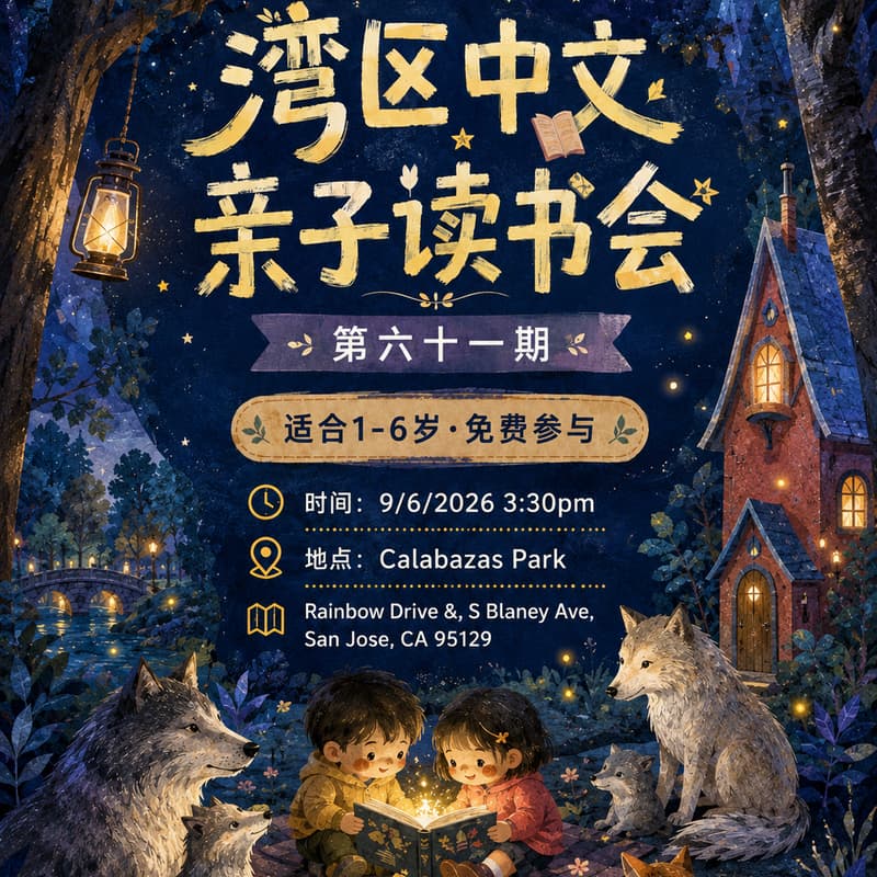 Cover Image for 湾区中文亲子读书会 · 第六十一期
