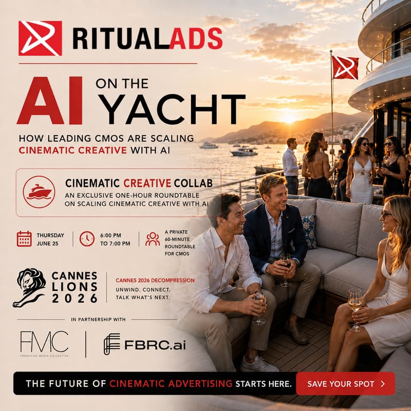 Cover Image for Ritual Ads Hosts AI on the Yacht: How Leading Brands are Scaling Cinematic Creative