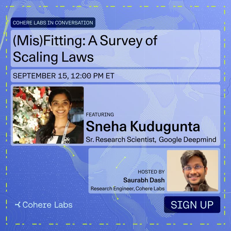 Cover Image for (Mis)Fitting: A Survey of Scaling Laws, with Sneha Kudugunta