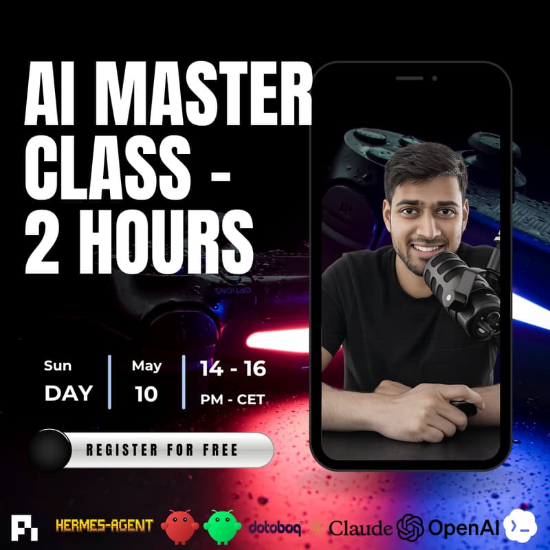 Cover Image for AI Master Class - 2 hours - Free Registration - Live Q&A