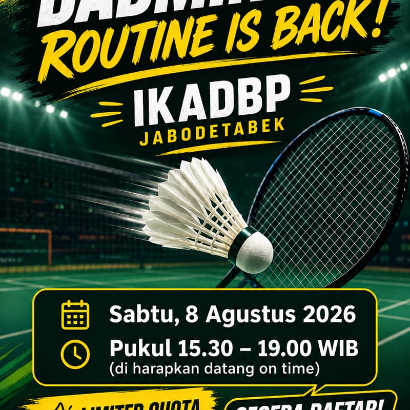 Cover Image for BADMINTON ROUTINE IKADBP