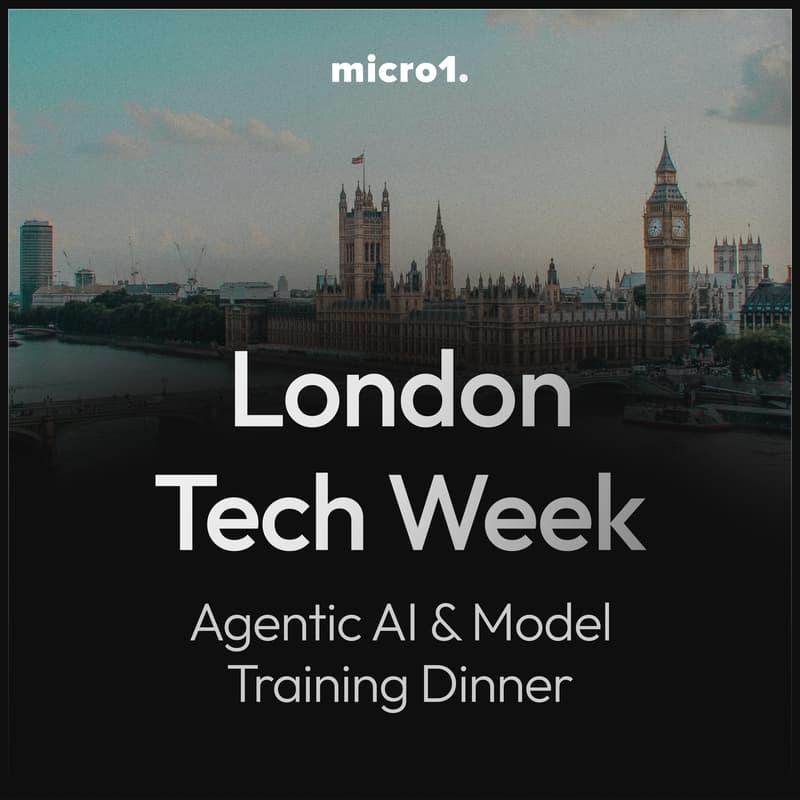 Cover Image for London Tech Week - Agentic AI & Model Training Dinner