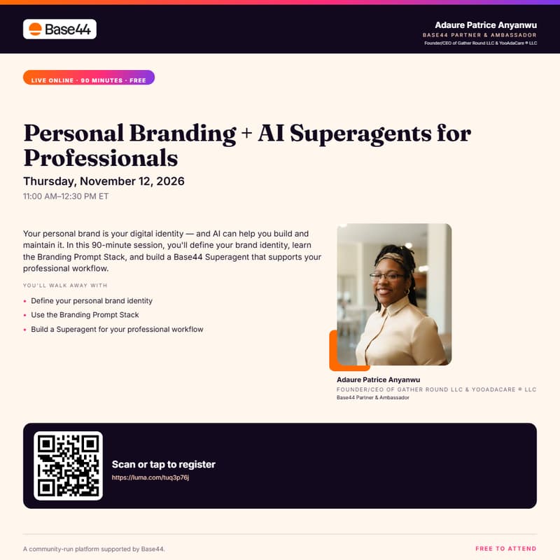 Cover Image for Personal Branding + AI Superagents For Professionals