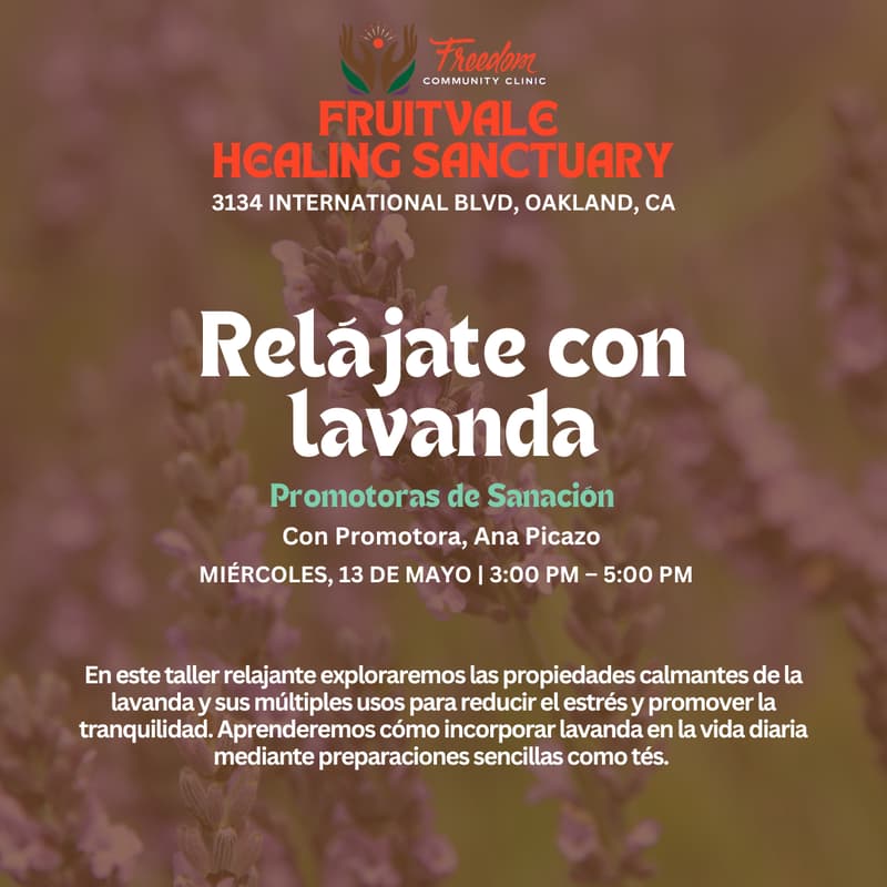 Cover Image for Promotoras de Sanación: Relájate con lavanda