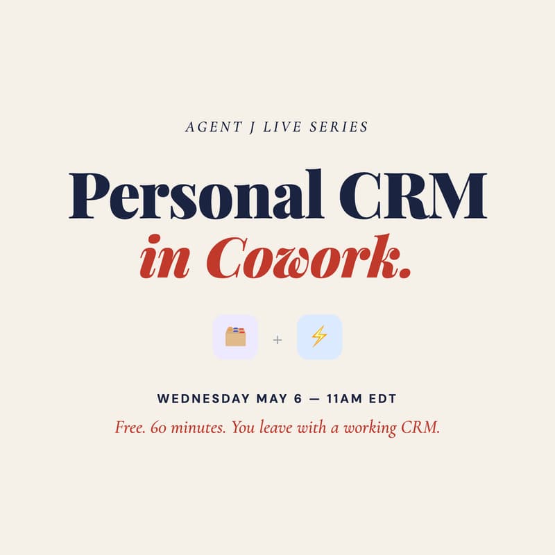 Cover Image for Build a Personal CRM in Claude Cowork — Live Workshop
