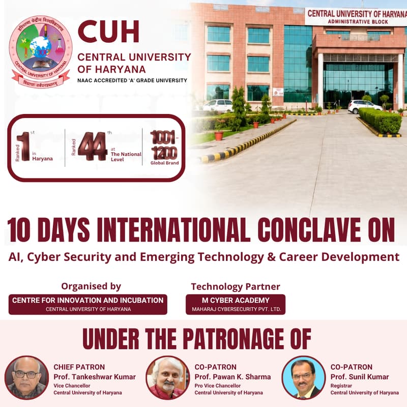 Cover Image for International AI & Cybersecurity Conclave on Emerging Technologies and Career Development