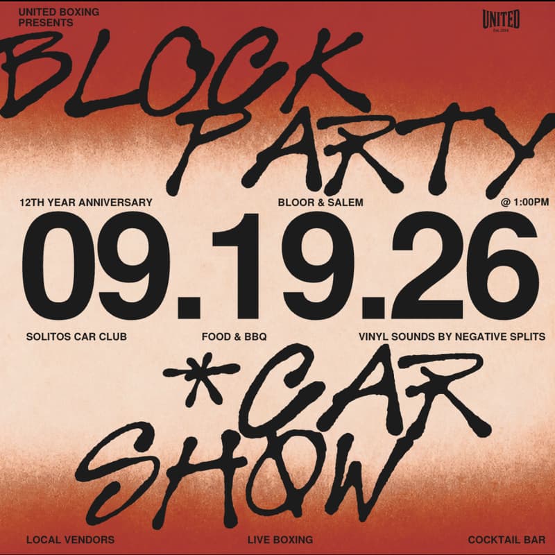 Cover Image for UNITED BOXING 12 YEAR ANNIVERSARY BLOCK PARTY