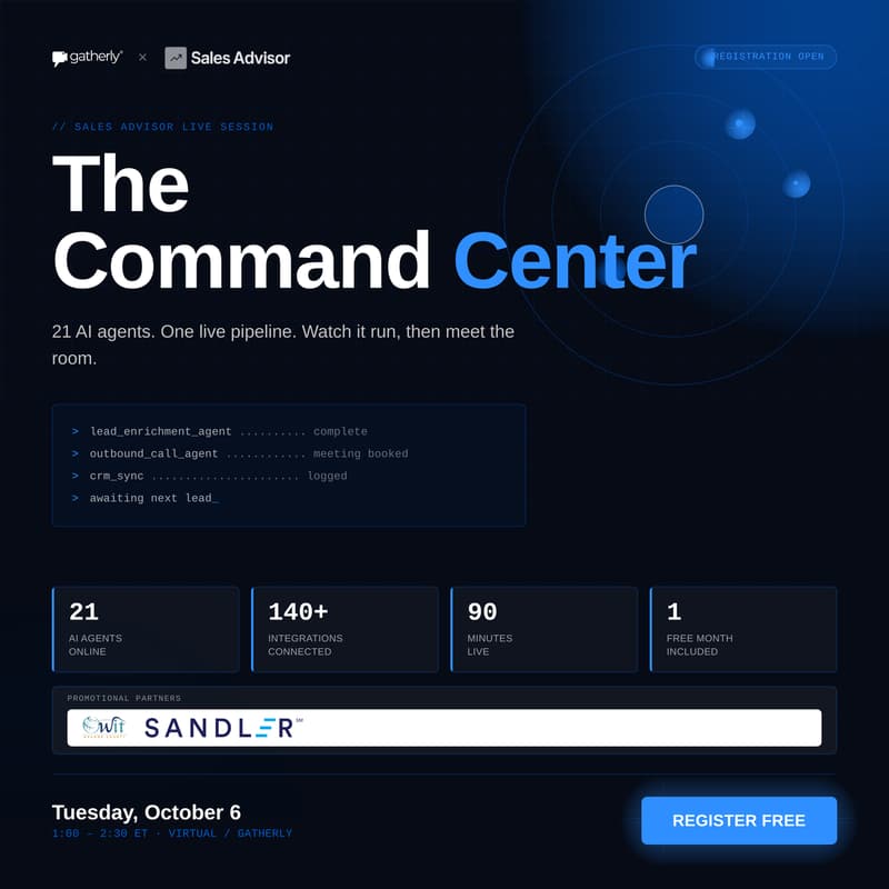 Cover Image for The Command Center, by Sales Advisor