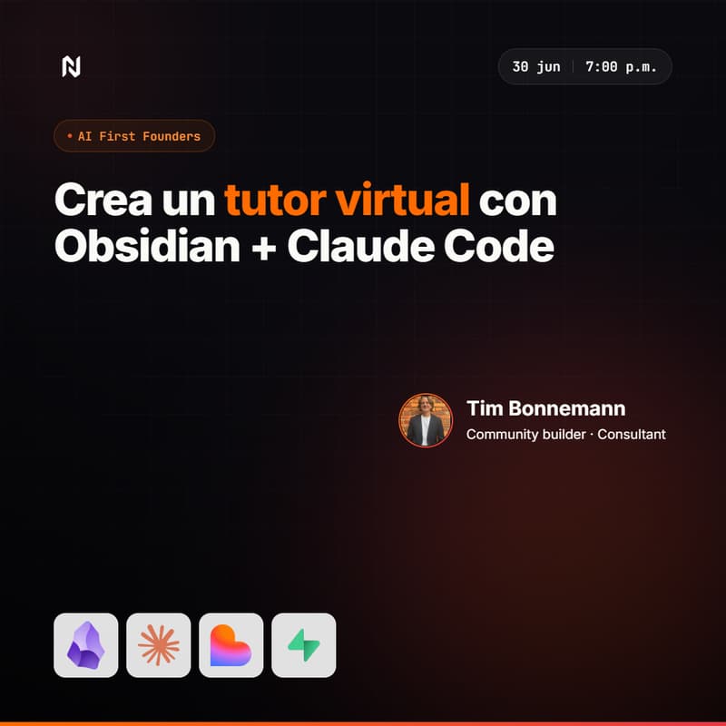 Cover Image for Crea un tutor virtual usando Obsidian + Claude Code