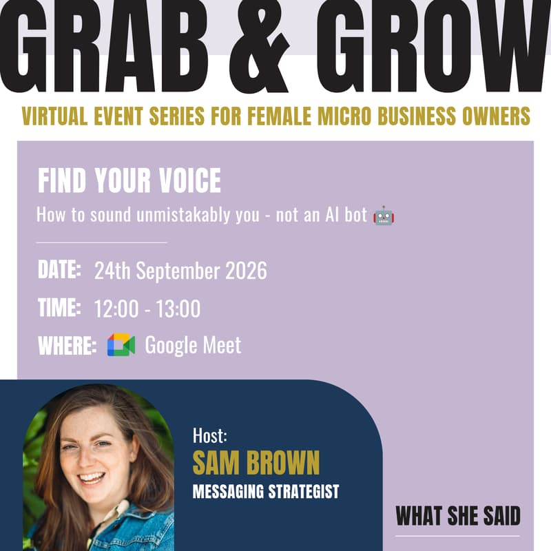 Cover Image for Grab & Grow | Find Your Voice