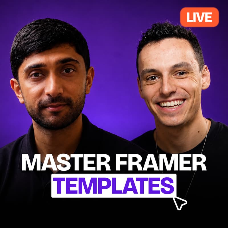 Cover Image for Selling Framer Templates Workshop | Ryan x Ramish