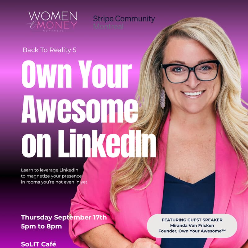 Cover Image for Women & Money MTL x Stripe Community | Back To Reality 5