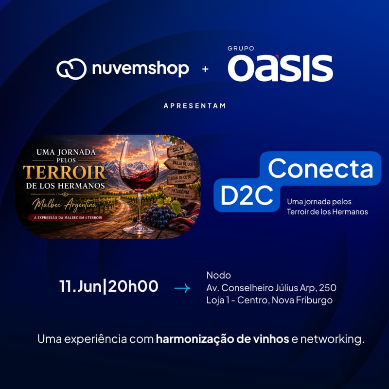 Cover Image for Conecta D2C - Wine Experience - Evento Reservado