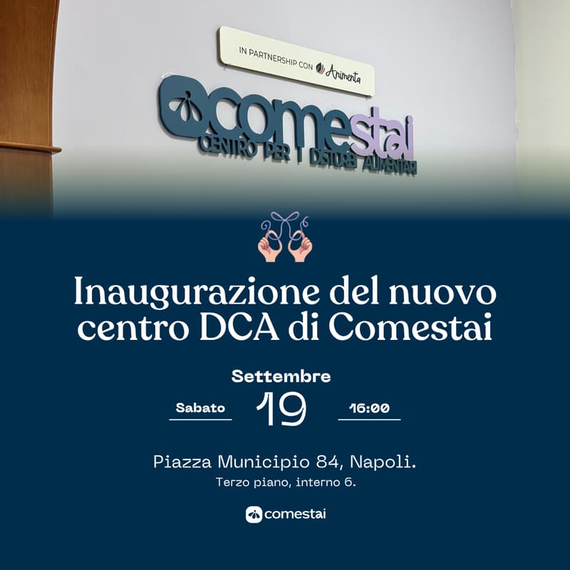 Cover Image for Inaugurazione del nuovo centro DCA di Comestai 💜