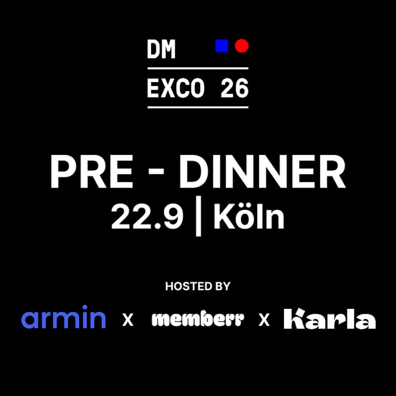 Cover Image for DMEXCO pre-Dinner by memberr x chatarmin x Karla