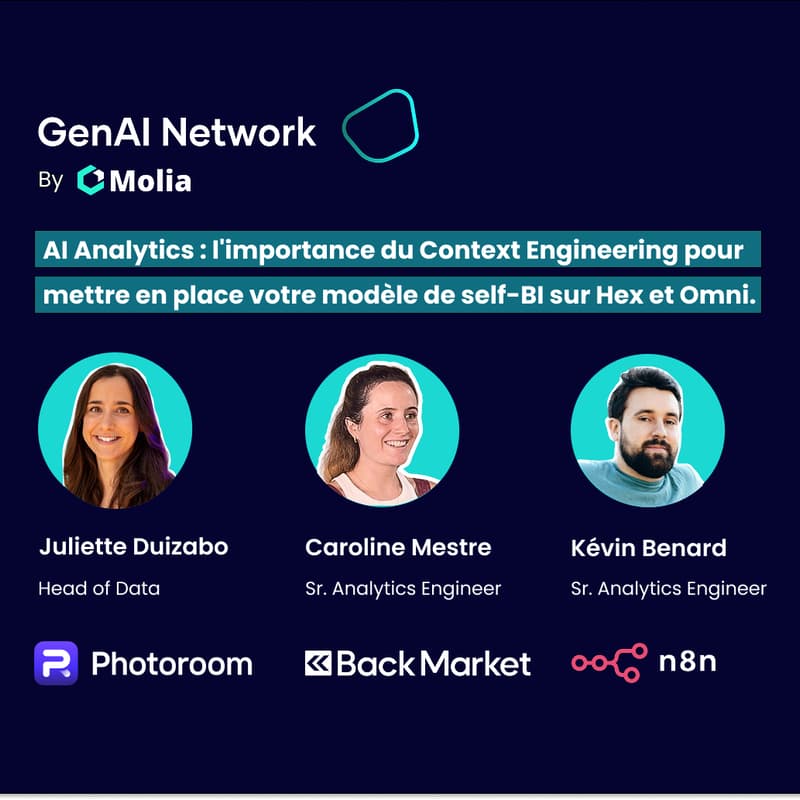 Cover Image for Meetup GAIN #15 | AI Analytics : l'importance du Context Engineering pour mettre en place votre modèle de self-BI sur Hex et Omni