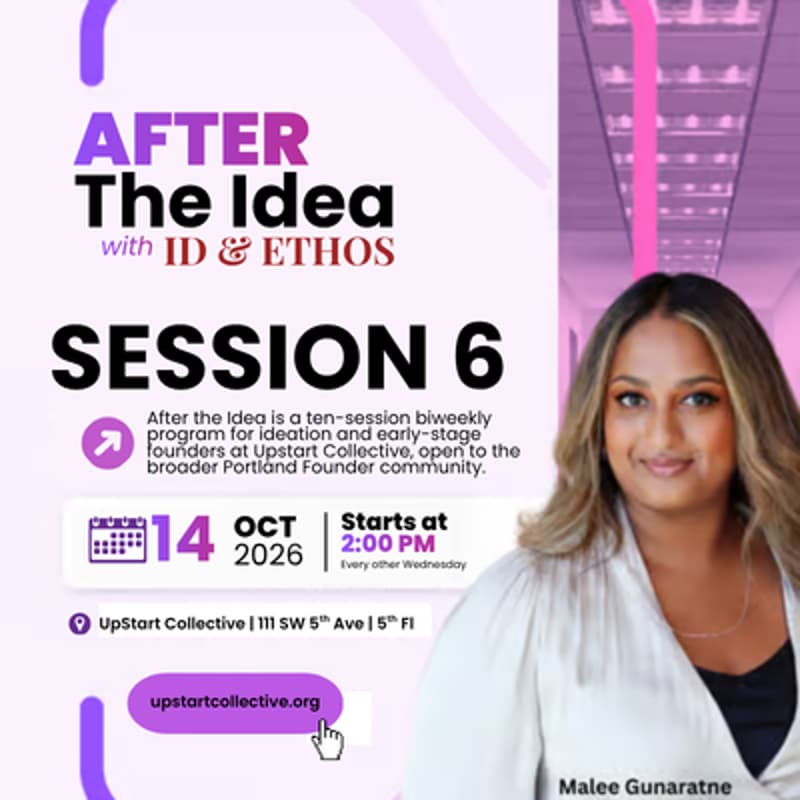Cover Image for WORKSHOP: After the Idea Session 6