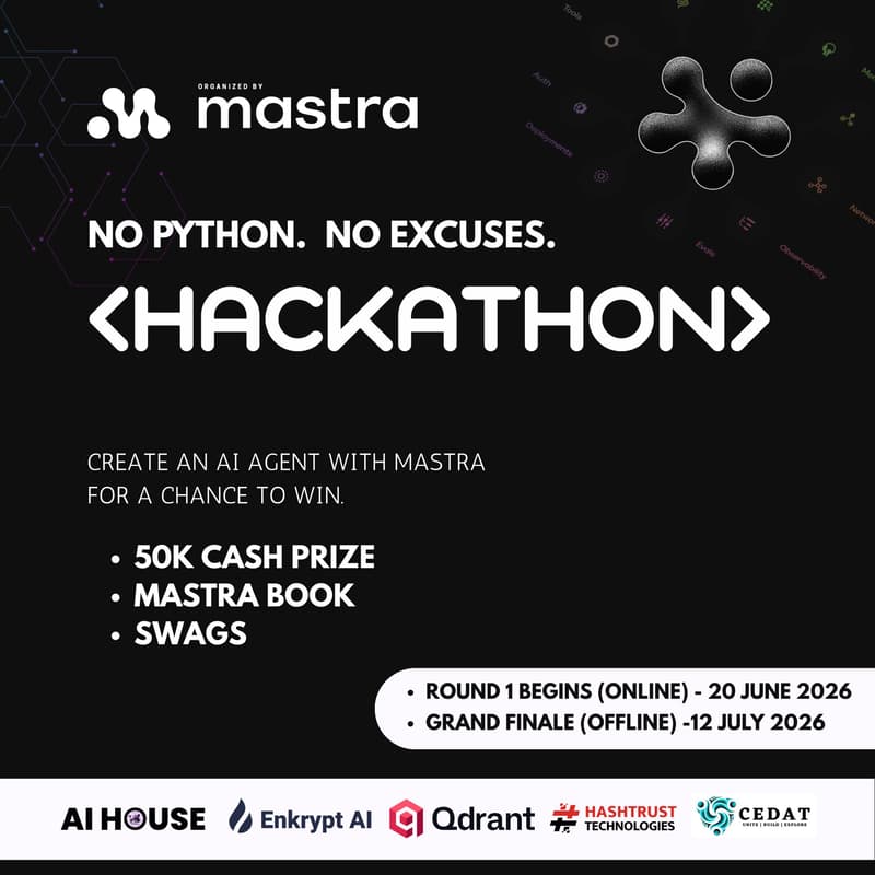 Cover Image for No Python. No Excuses. Build AI Agents with Mastra