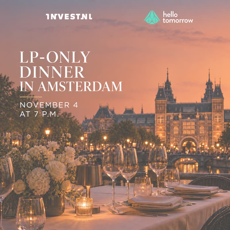 Cover Image for LP-only Dinner in Amsterdam | Hosted by Invest-NL & Hello Tomorrow
