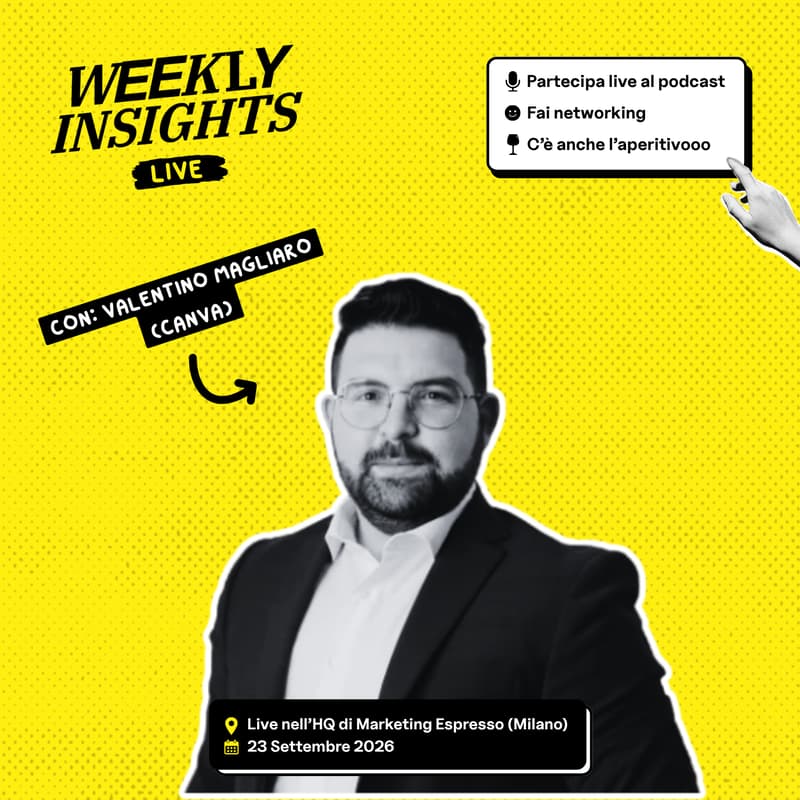 Cover Image for Weekly Insights Live - Questa volta con noi Canva Italia ☕️