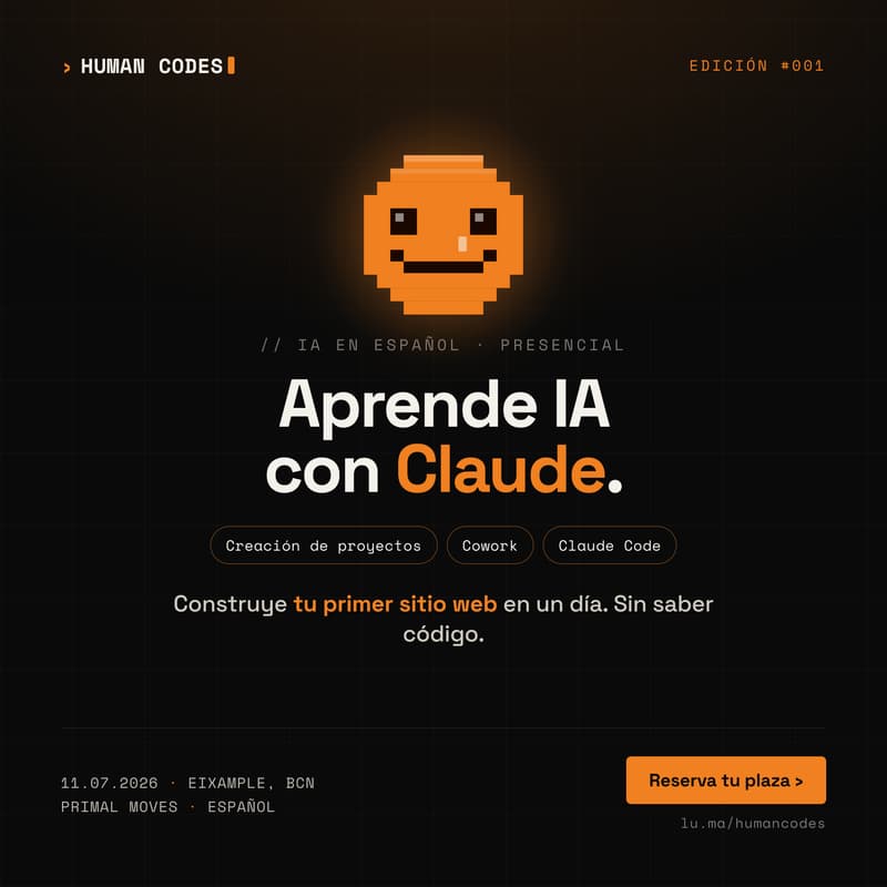 Cover Image for Human Codes — Aprende IA con Claude y crea tu primer Website