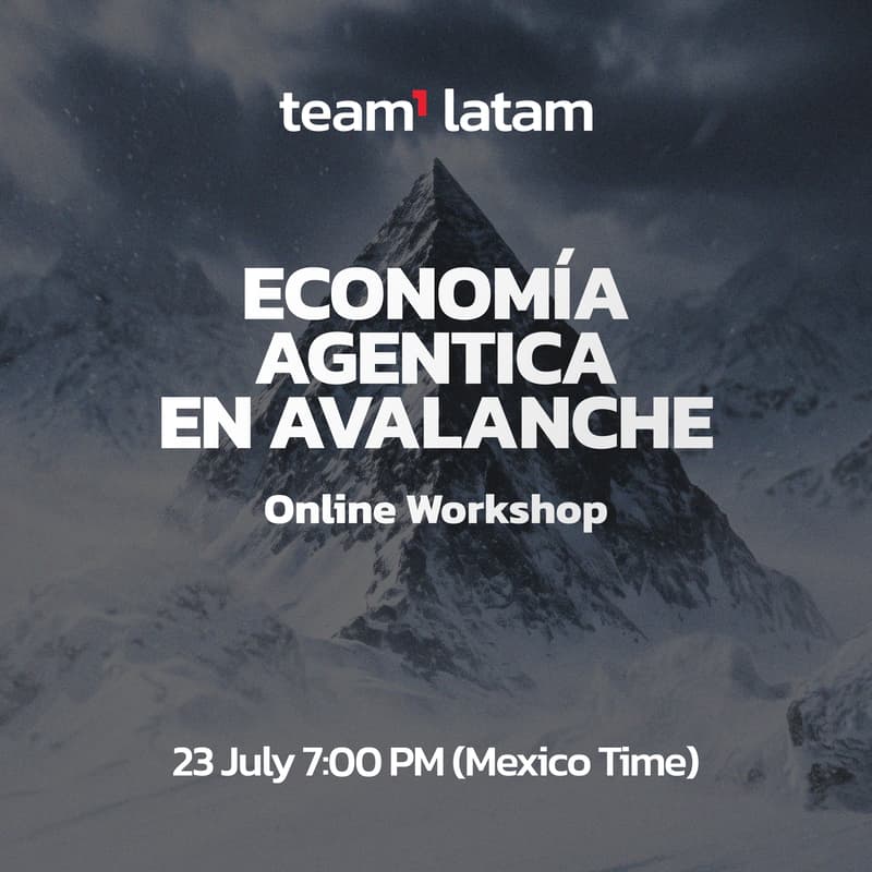 Cover Image for Economía Agéntica en Avalanche 🔺 Workshop Online