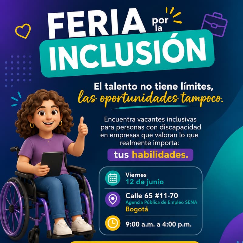 Cover Image for ¡Feria Inclusión Laboral! INSCRIPCIÓN PARA ASISTENTES