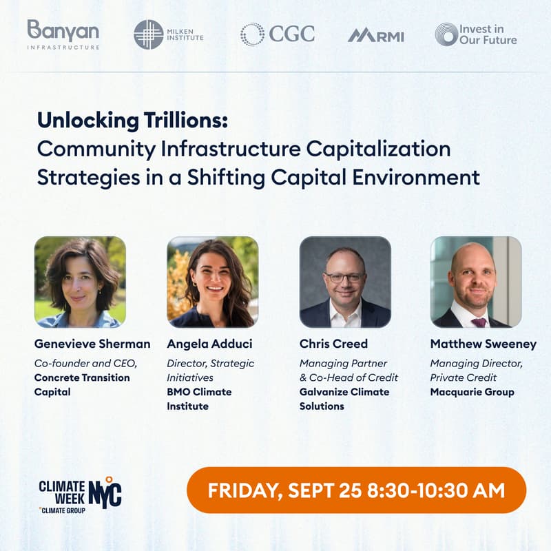 Cover Image for Unlocking Trillions: Accelerating Capital Markets for Community Infrastructure