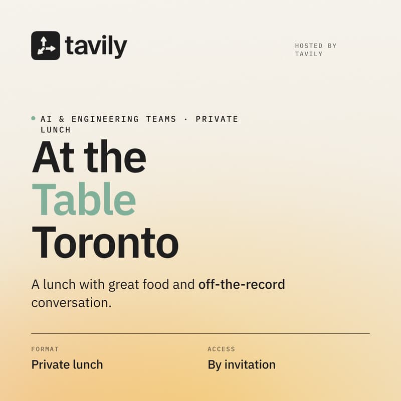 Cover Image for At the Table: A Tavily Lunch