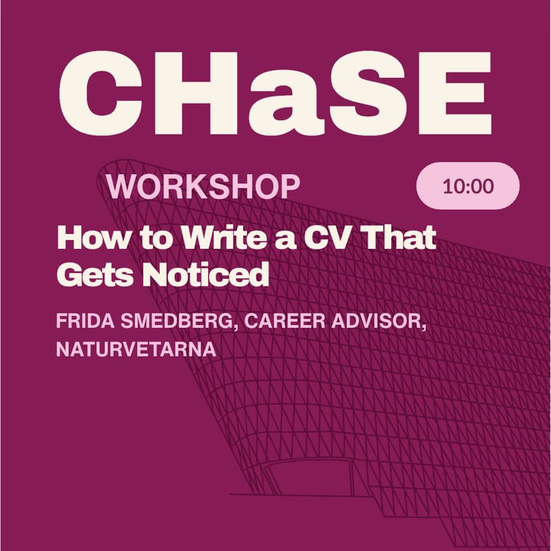 Cover Image for How to Write a CV That Gets Noticed (CHaSE 2026 Workshop)
