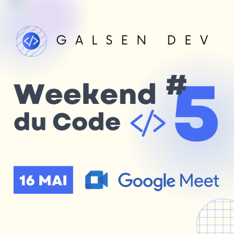 Cover Image for Weekend du Code 5 | #WdC5