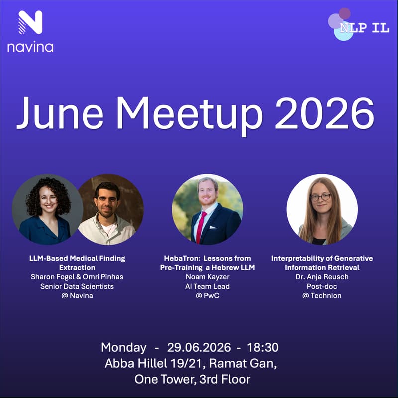Cover Image for NLP IL x Navina - June Meetup