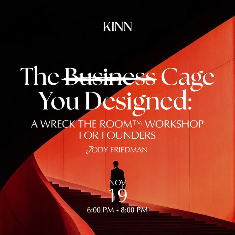 Cover Image for The Business/Cage You Designed: A Wreck the Room™ Workshop for Founders