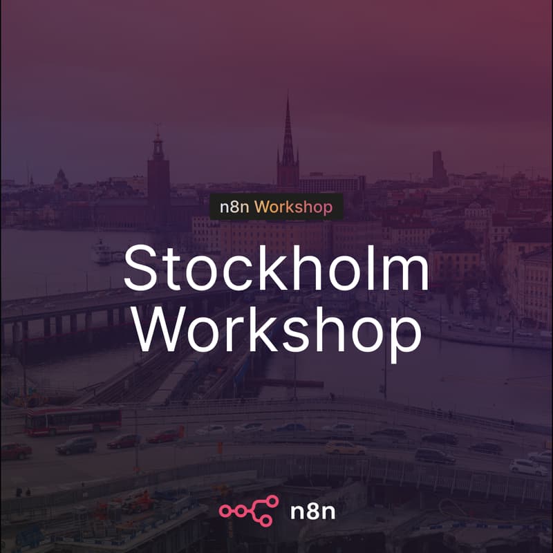 Cover Image for n8n Workshop Stockholm - Build a Voice Agent in n8n: Hands-On Workshop