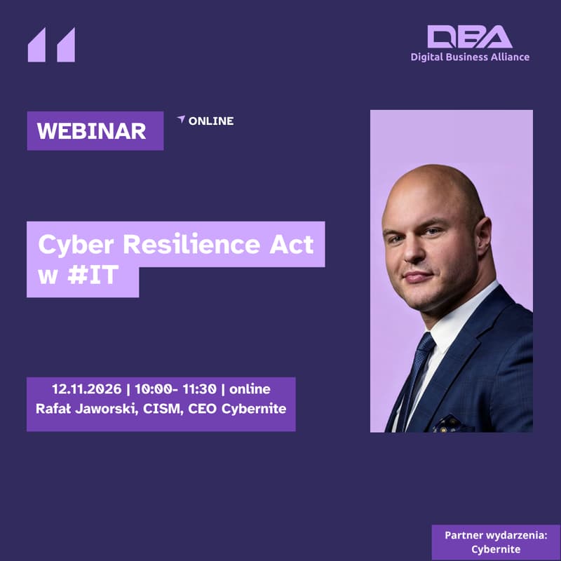 Cover Image for WEBINAR ONLINE: Cyber Resilience Act w #IT