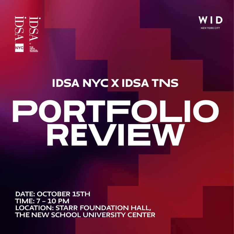 Cover Image for Student Portfolio Review | IDSA NYC X IDSA TNS