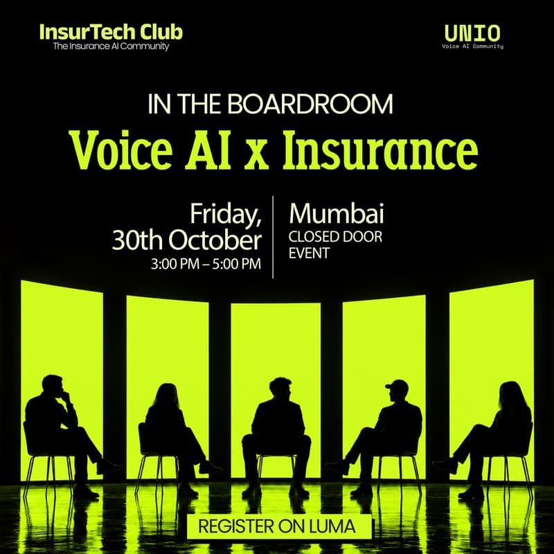 Cover Image for Voice AI x Insurance: A Closed-Door Boardroom Discussion