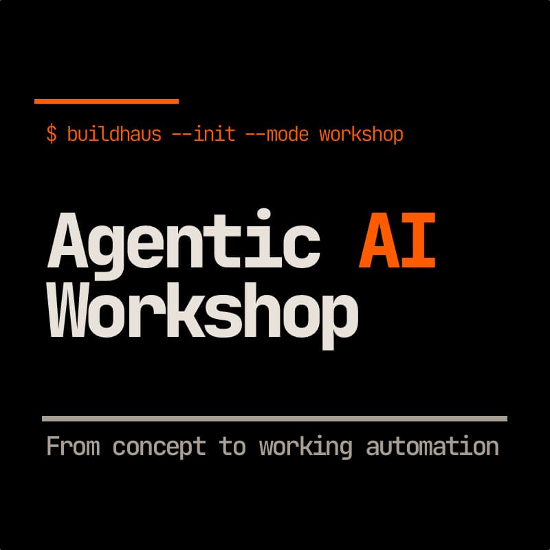 Cover Image for Agentic AI Workshop: From concept to working automation