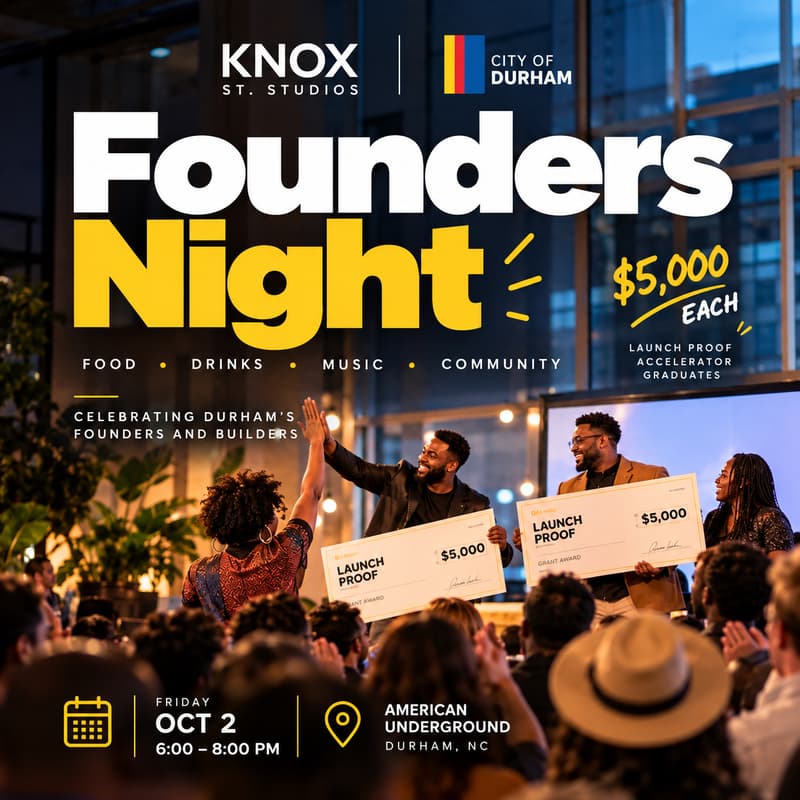 Cover Image for Founders Night | Knox St. Studios