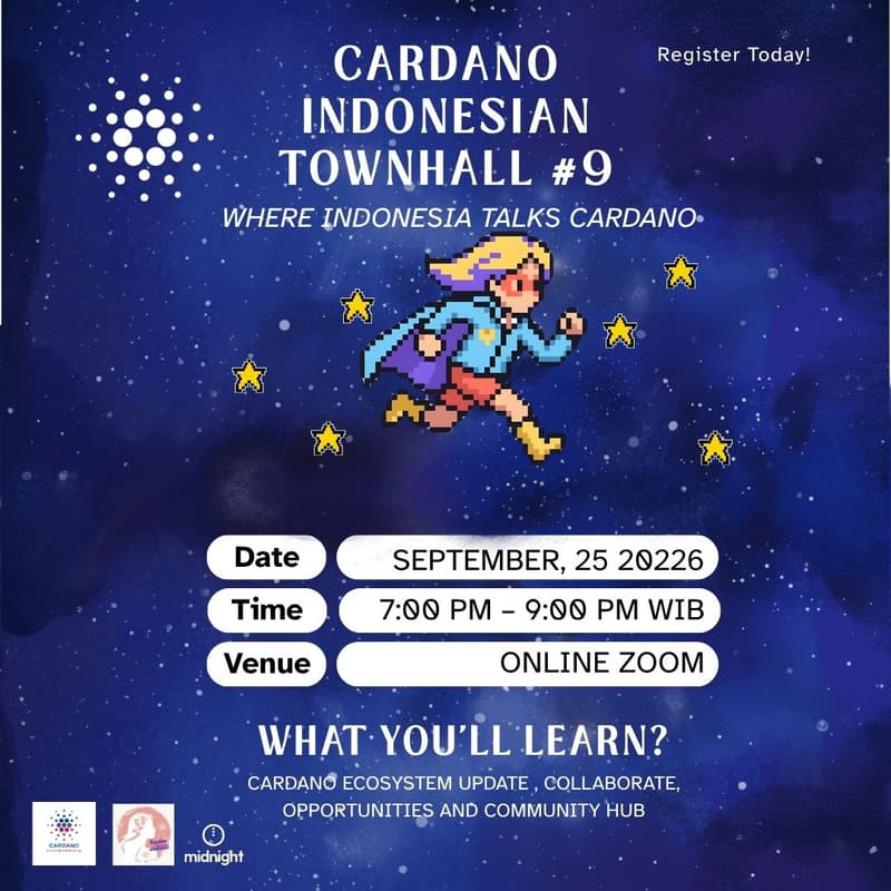 Cover Image for Cardano Indonesian Town Hall #9- Sept 2026