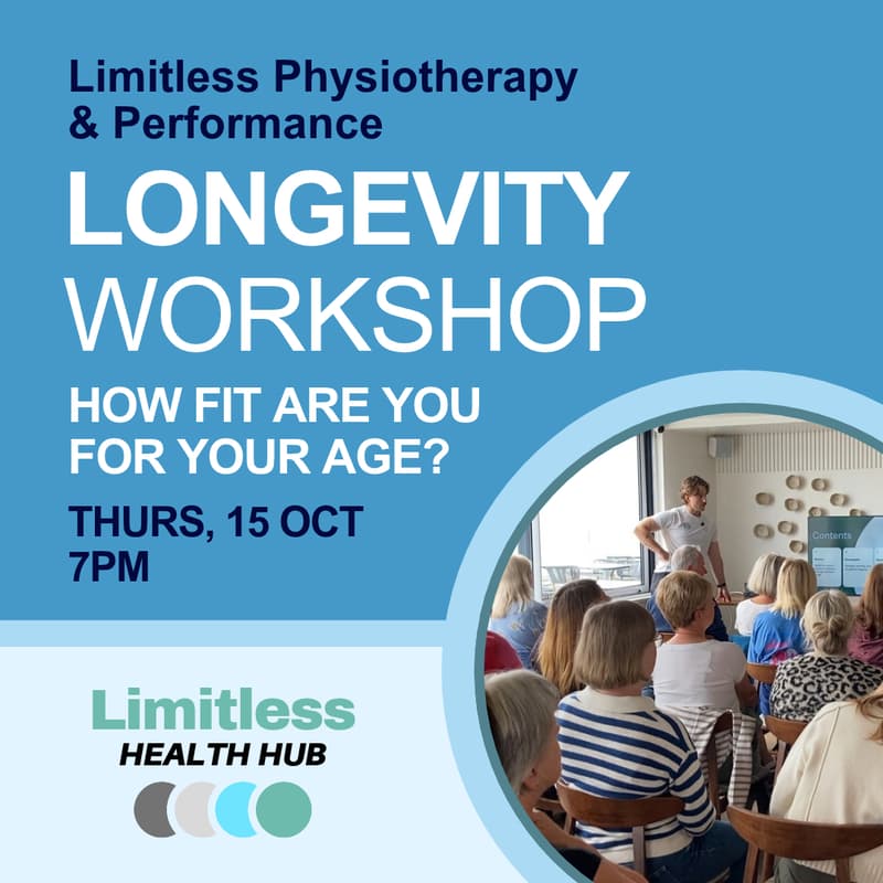 Cover Image for Longevity Workshop - Health Span vs Life Span - How Fit Are You For Your Age?