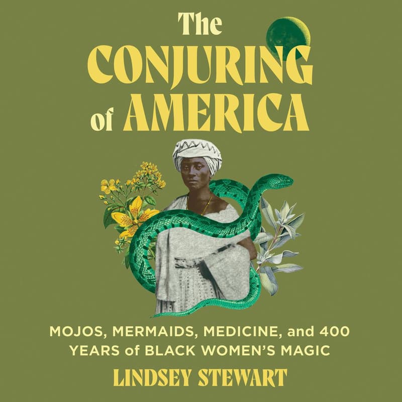 Cover Image for Afrotopia Book Club: The Conjuring of America: Mojos, Mermaids, Medicine, and 400 Years of Black Women’s Magic by Lindsey Stewart