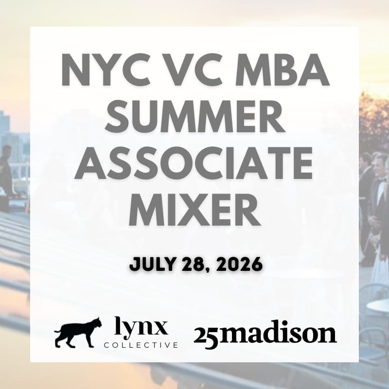 Cover Image for NYC VC MBA Summer Associate Mixer