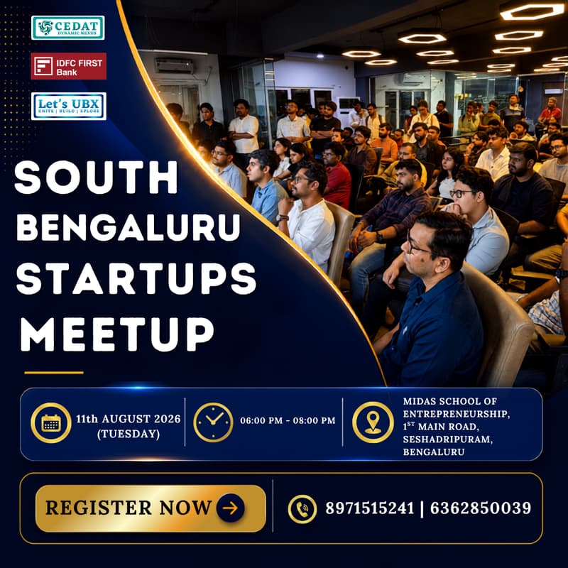 Cover Image for South Bengaluru Startups Meetup