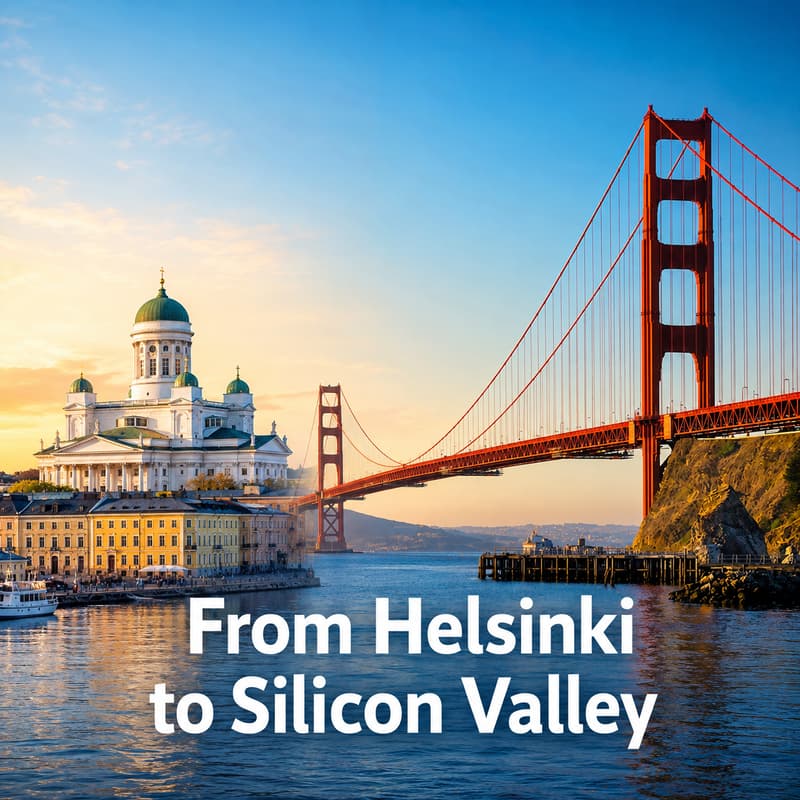 Cover Image for From Helsinki to Silicon Valley meetup at OODI library